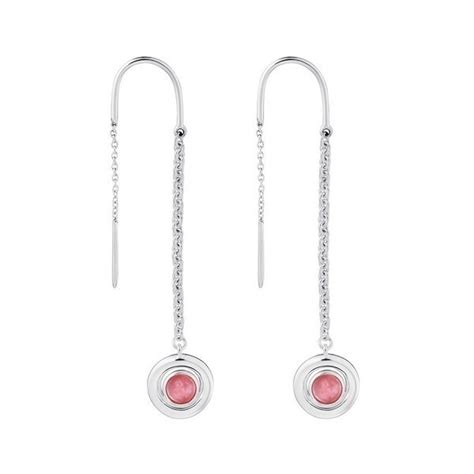 Achat Boucles D Oreilles Christofle Argent Massif Et Rhodochrosite