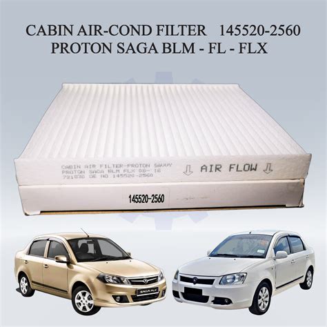 CABIN AIR COND FILTER PROTON SAGA BLM FL FLX 145520 2560 AF101