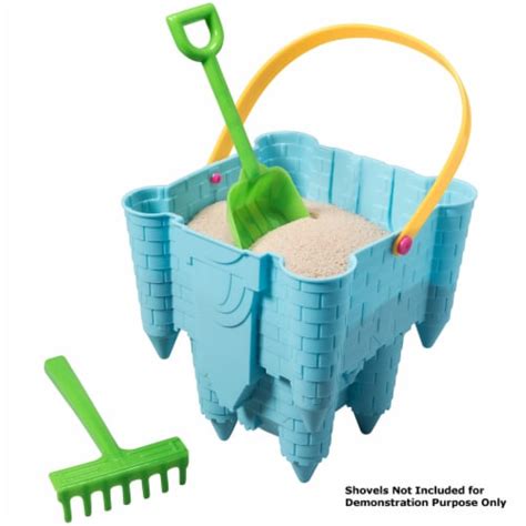 Top Race Foldable Sand Castle Kit Beach Toys And Buckets 4 Molds For