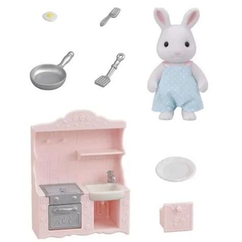 Sylvanian Families Conj Cozinha Papai Coelho Neve Epoch