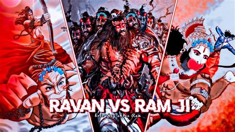 Ravan Vs Ram Ji 🚩 Hanuman Attitude Status 🌺 Power 💪 🚩anjanbera