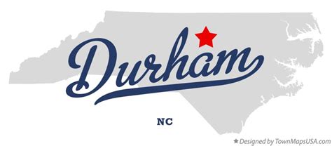 Map of Durham, NC, North Carolina