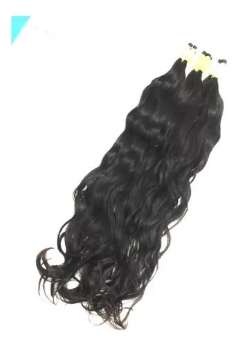 Cabelo Humano Liso Ondulado Virgem 50cm 50gr Pontas Cheias Cor