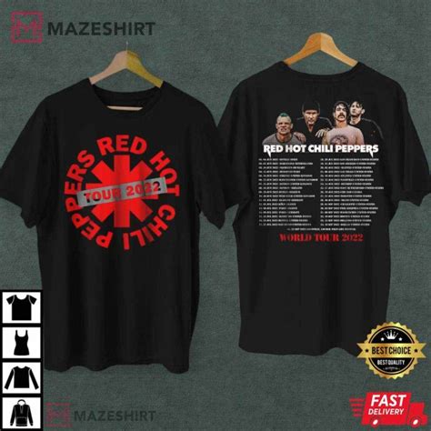 Red Hot Chili Peppers World Tour T Shirt Mazeshirt