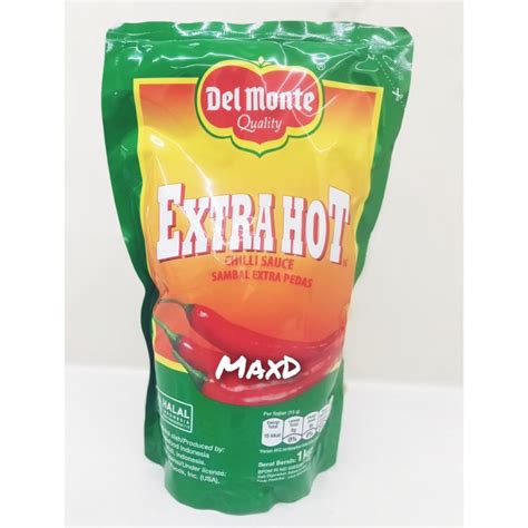 Jual Del Monte Extra Hot Chilli Sauce Sambal Extra Pedas Kg Pcs