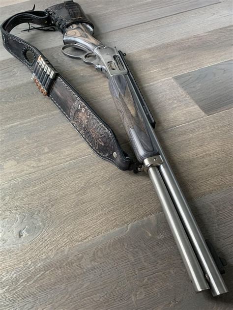 Marlin 1895 SBL with T-Rex leather sling : r/MarlinFirearms