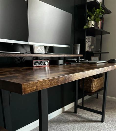 Diy Butcher Block Desk For Your Home Office Home By Alley