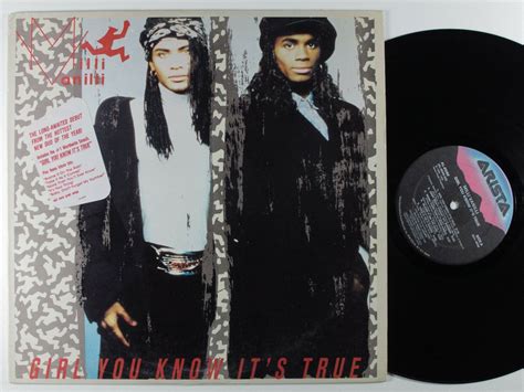 Milli Vanilli Girl You Know Its True Arista Lp Vg Promo