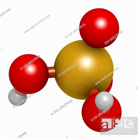 Sulfuric Acid H So Oil Of Vitriol Molecule Chemical Structure