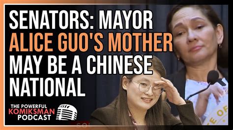 SENATORS Maaaring CHINESE NATIONAL And Ina Ni Mayor ALICE GUO Bakit