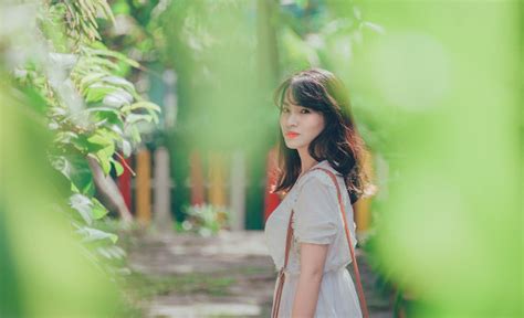 Free Images Beautiful Girl Green Leaf Beauty Lady Tree Plant