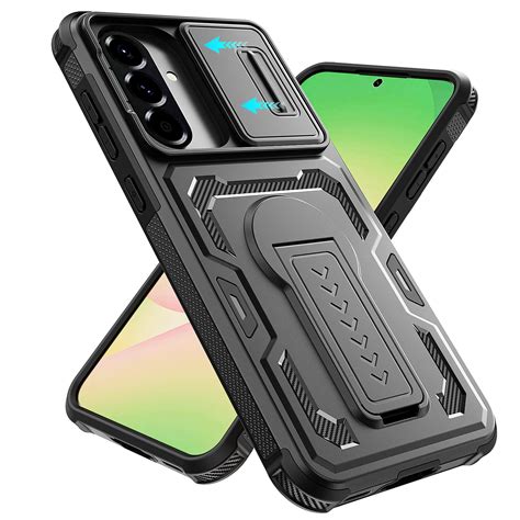 Dteck Rugged Case for Samsung Galaxy A36 5G with Kickstand, Shock