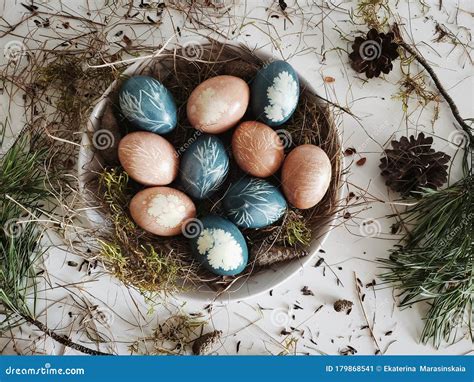 Orthodox and Catholic Easter Holiday Stock Image - Image of eggs ...