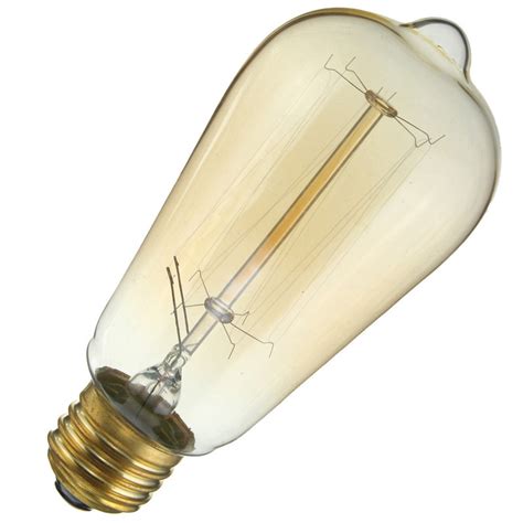 40w E27 St58 Edison Bulb Antique Filament Lamp Retro Vintage Light 220v