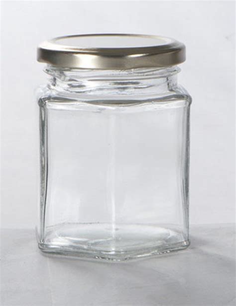 Food Grade Metal Cap 250 Ml Hexagonal Glass Jar At Rs 10 Piece In