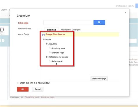 Google Sites - Adding Hyperlinks to Your Pages