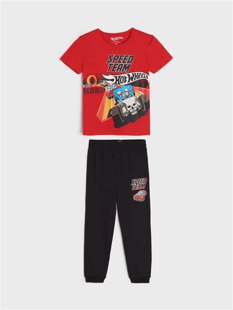 Piżama Hot Wheels Kolor czerwony SINSAY J X