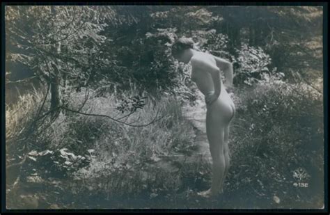 Ab French Nude Woman Vintage Original Old C S Real Photo