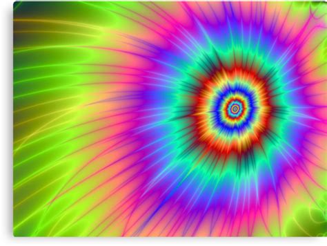 Tie Dye Color Explosion Canvas Prints By Objowl Redbubble