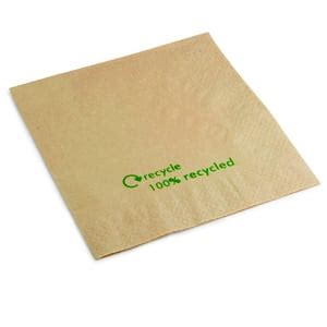 Swantex Recycled Kraft Napkins 33cm 2ply Portland