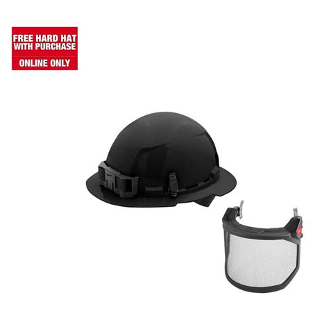 Milwaukee Bolt Black Type Class E Full Brim Non Vented Hard Hat With