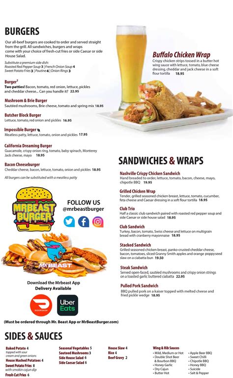 Menu - Casey's Kitchener