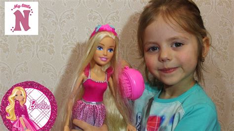 Barbie Большая кукла Барби с аксессуарами Детская косметика BARBIE ...