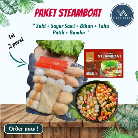 Paket Sukiyaki Steamboat Lengkap 500 Gr Shabu Steamboat Makanan