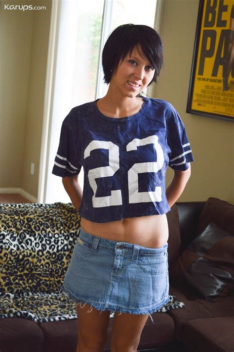 Comely Velvetine Flaunts Her Juicy Tits Gives Rear Views Of Her Shaved Pussy CoedCherry