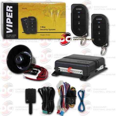 Viper 350 Plus 1 Way Car Alarm Security System With Keyless Entry 3105v