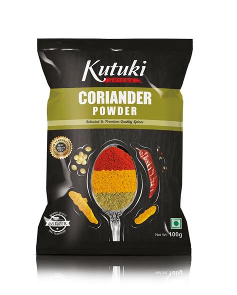 Natural Kutuki 100 Gm Coriander Powder Packaging Type Packet At Rs