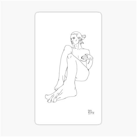 Naked Girl Sticker By Podborski Redbubble
