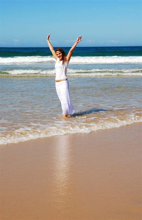 Beach Girl Stock Photo Image Of Teenager Full Body 4858172