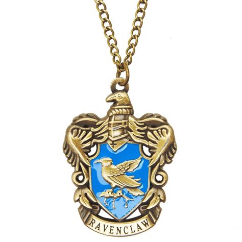 Harry Potter 4 House Hogwarts Necklace Gryffindor Ravenclaw Hufflepuff