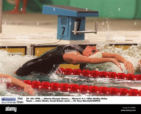 Atlanta Olympic Games Womens 4 X 100m Medley Relay Heats Helen Slatter Great Britain Starts