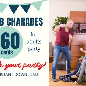 Charades Party Games, Job Charades, Party for Adults - Etsy