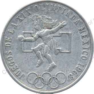 Mexico Silver Pesos Olympic Games Coin Only