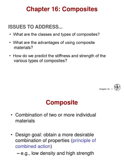 Lecture 18,19 Composite | PDF | Composite Material | Building Materials 