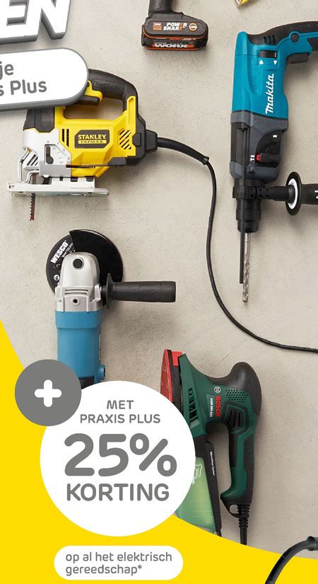 Electrisch Gereedschap Folder Aanbieding Bij Praxis Details