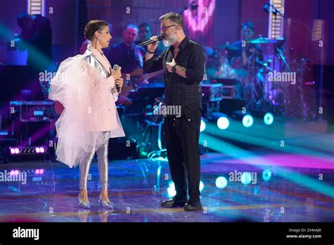 Marco Masini R And Loredana Errore L Perform During The First