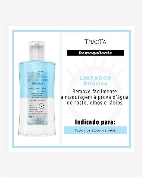 Riachuelo Tracta Demaquilante Bifásico Demaquilante Facial 150ml