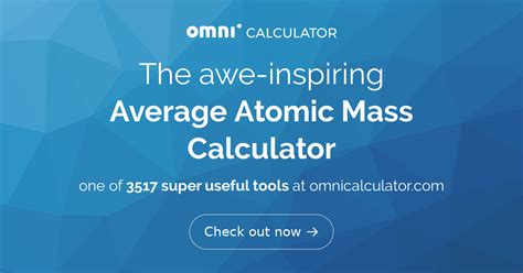 Average Atomic Mass Calculator