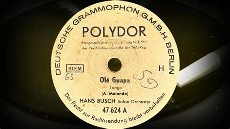 Ol Guapa Tango Hans Busch Salon Orchester Youtube