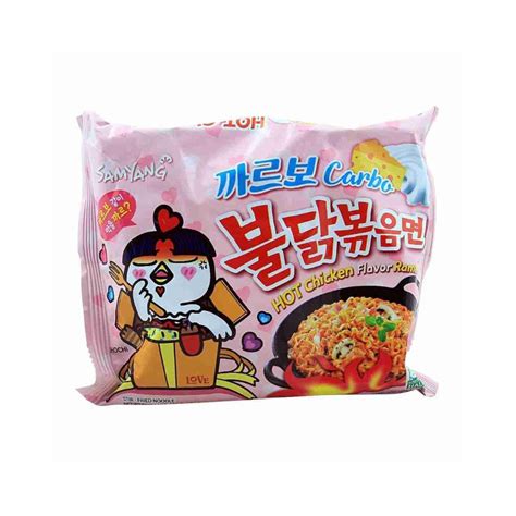 Samyang Carbonara Hot Chicken Flavor Ramen Pink 130g Fresh Basket