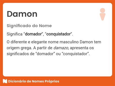 Significado Do Nome Damon