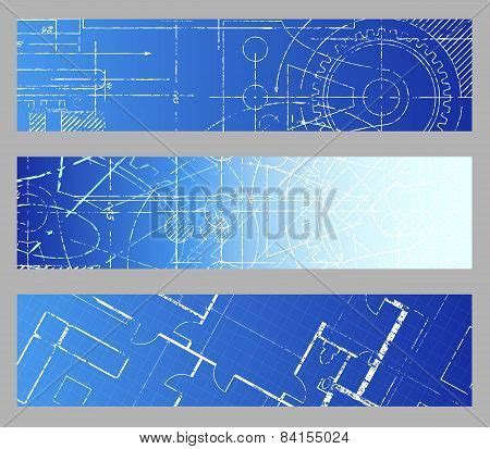 Blueprint Web Banners Vector Photo Free Trial Bigstock