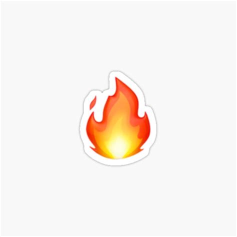 Flame Emoji Stickers Redbubble