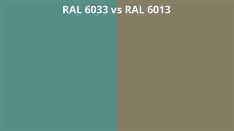 Ral 6033 Vs 6013 Ral Colour Chart Uk