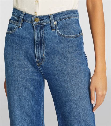 Womens Frame Blue The Extreme Flare High Rise Flared Jeans Harrods Us