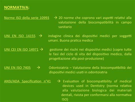 Uso e biocompatibilità ODO DA VINCI